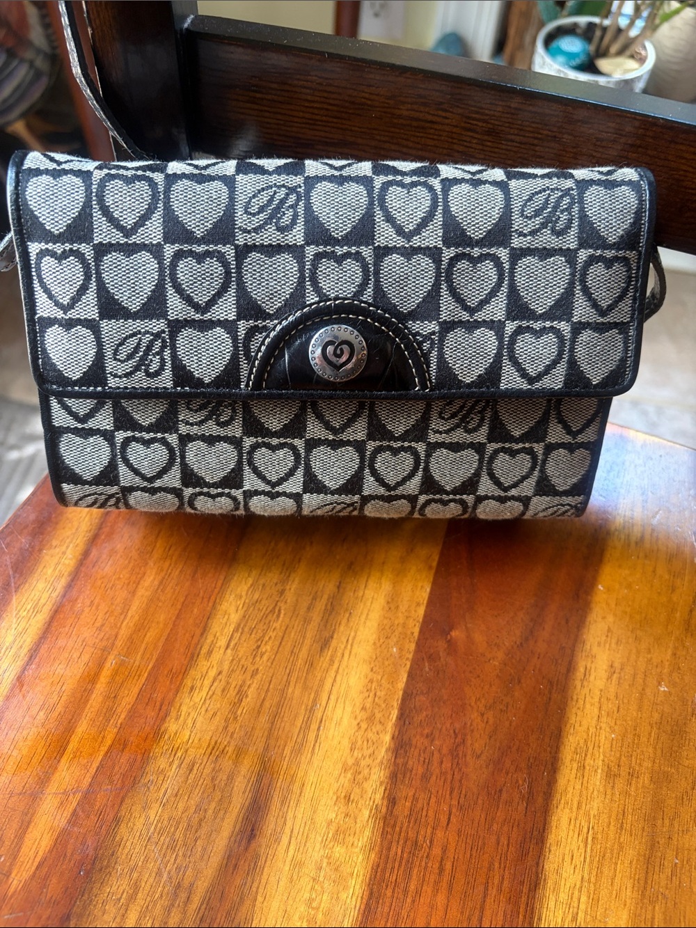 Brighton brown & tan signature Crossbody mini Bag